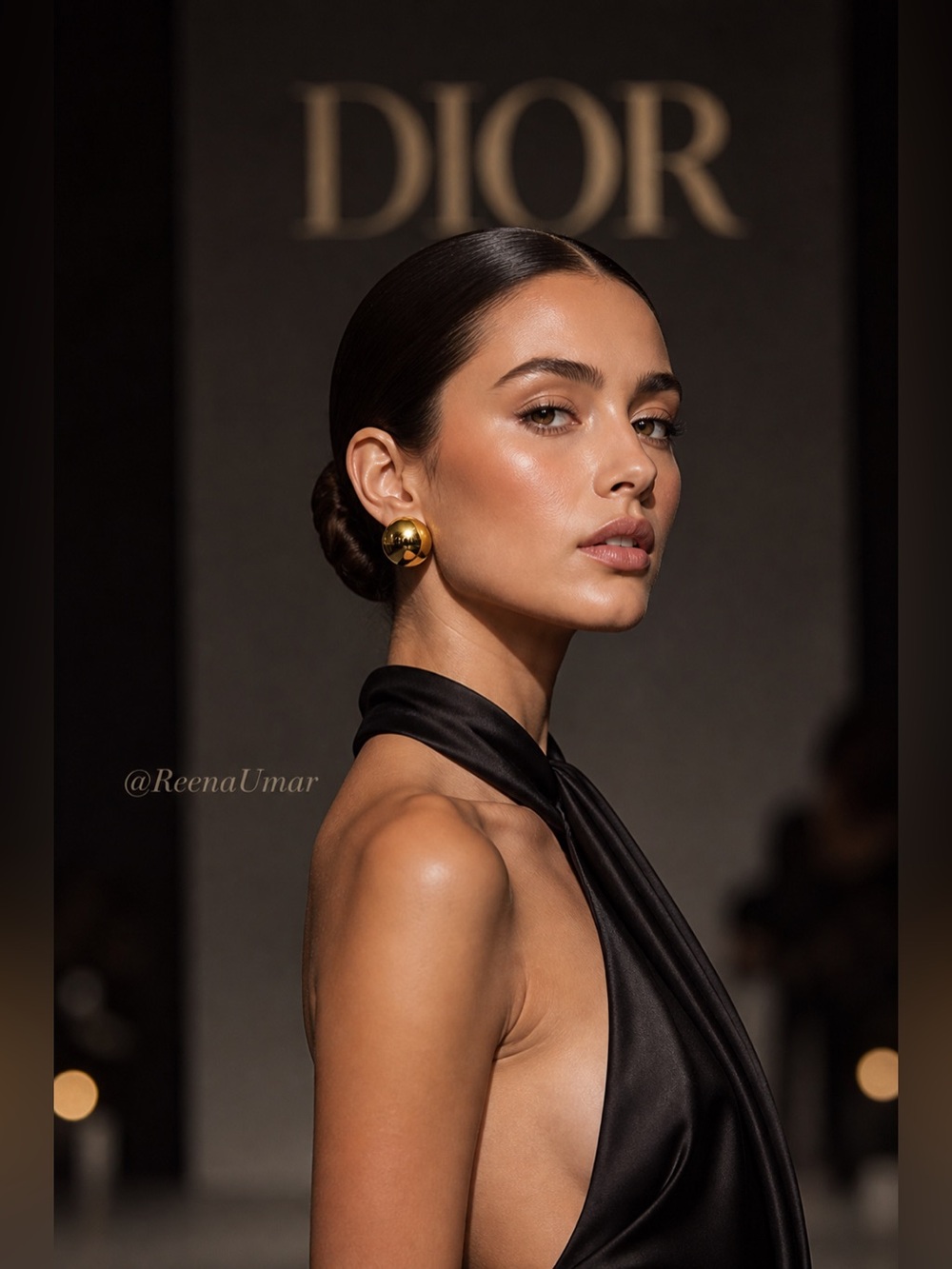 Christian Dior Vintage Gold Dome Clip-On Earrings – AUTHENTIC